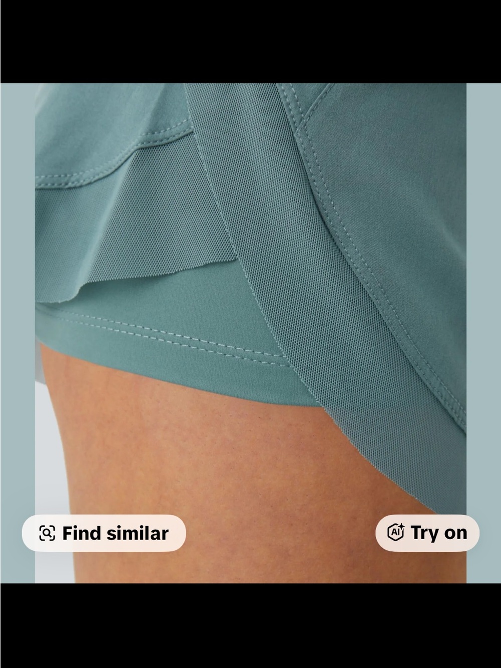 HALARA Blue Elastic Waist Athletic Running Shorts - Picture 3 of 4